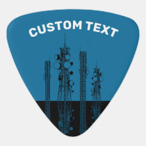 Communication Towers Guitar Pick