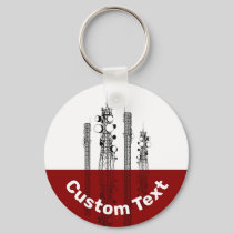 Communication Towers Keychain