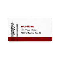 Communication Towers Label
