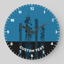 Communication Towers Large Clock