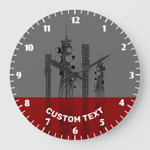 Communication Towers Large Clock