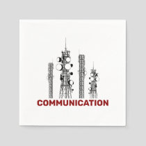 Communication Towers Napkins