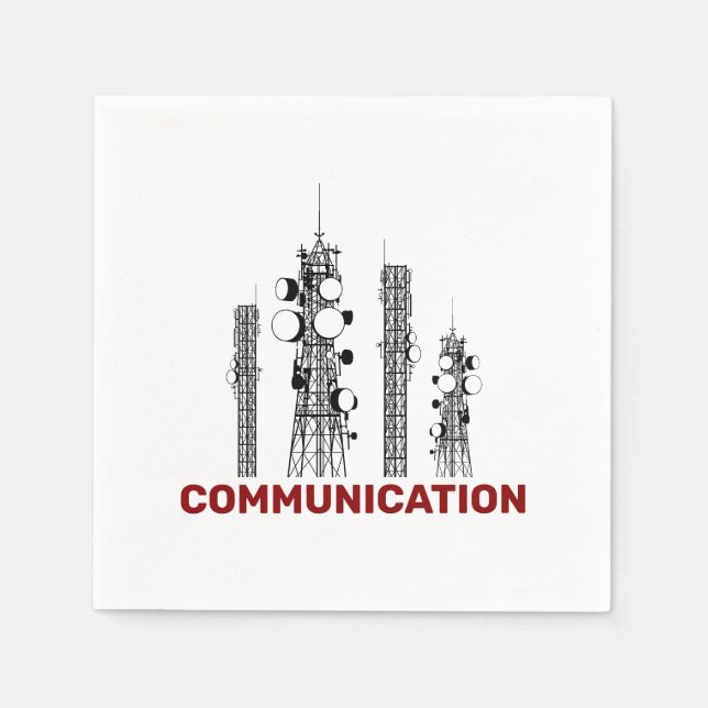 Communication Towers Napkins (Front)