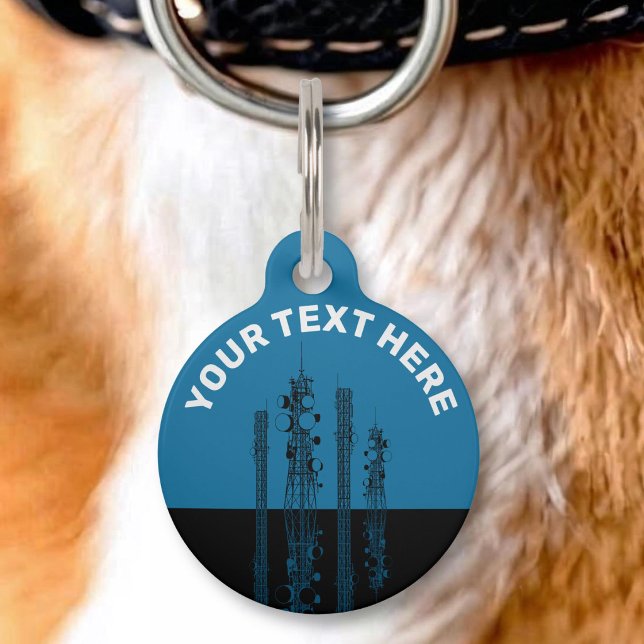 Communication Towers Pet ID Tag (Creator Uploaded)
