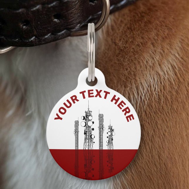 Communication Towers Pet ID Tag (Creator Uploaded)