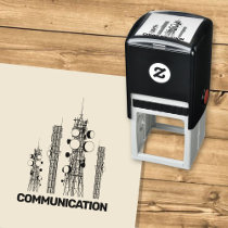Communication Towers Self-inking Stamp