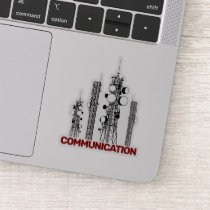 Communication Towers Sticker