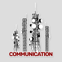 Communication Towers Sticker