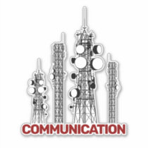 Communication Towers Sticker