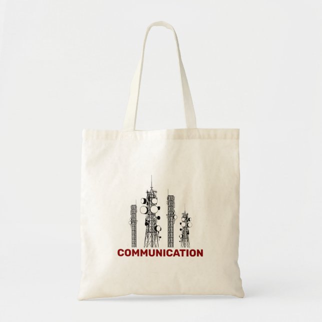 Communication Towers Tote Bag (Front)