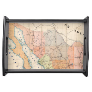 (Communications Letter) Map of Mexico Serving Tray