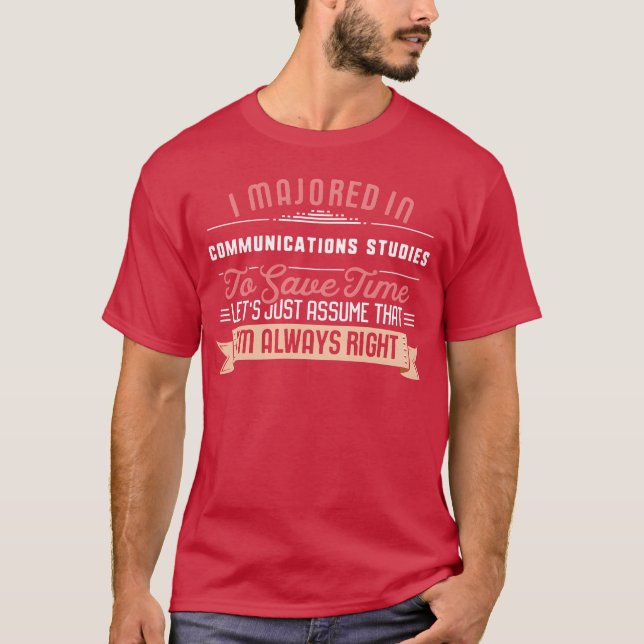 Communications Studies Major Studen Graduation boy T-Shirt (Front)