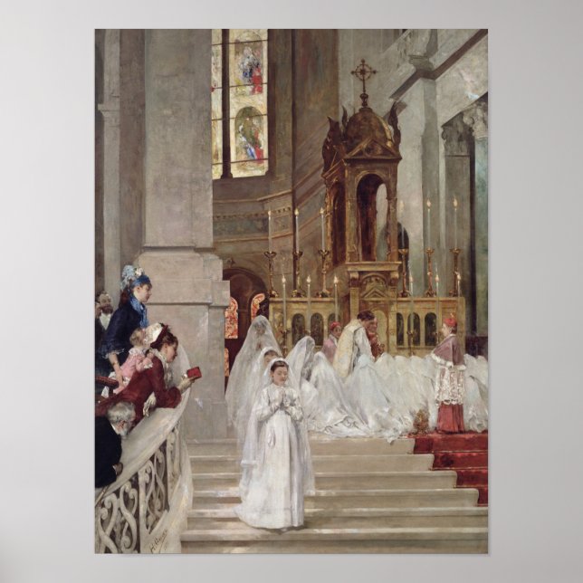 Communion at the Church of the Trinity, 1877 Poster (Front)