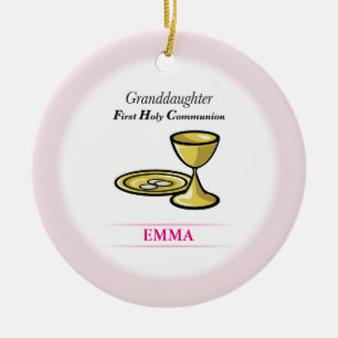 Communion Body and Blood Granddaughter Ceramic Ornament