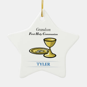 Communion Body and Blood Grandson Ceramic Ornament