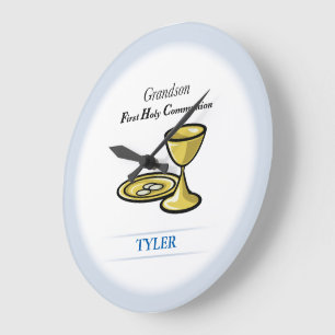 Communion Body and Blood Grandson Large Clock