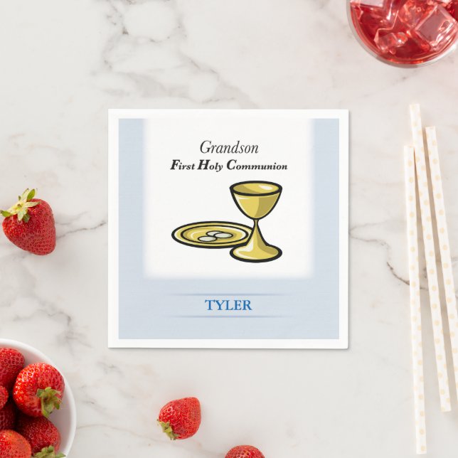 Communion Body and Blood Grandson Paper Napkins (Insitu)