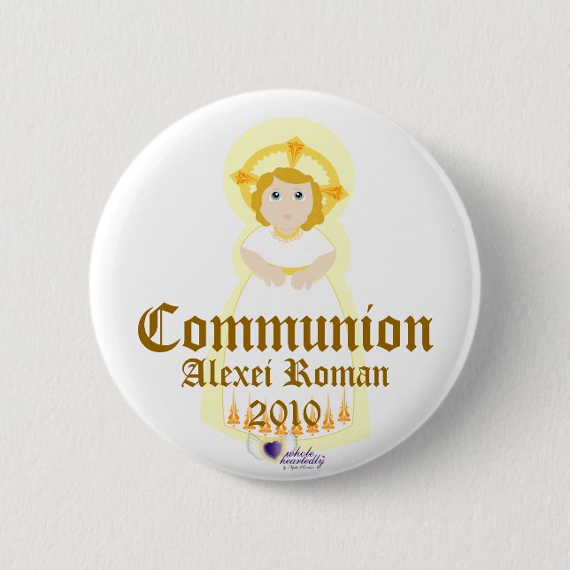 Communion Button- Customize Button (Front)