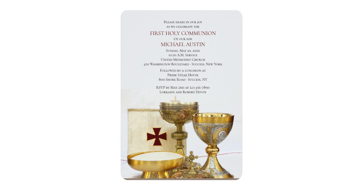 Communion Chalice Invitation