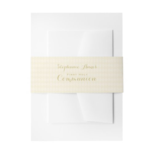 Communion Chalice Invitation Belly Band