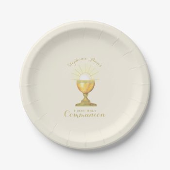 Communion Chalice Paper Plates by LifesSweetBlessings at Zazzle