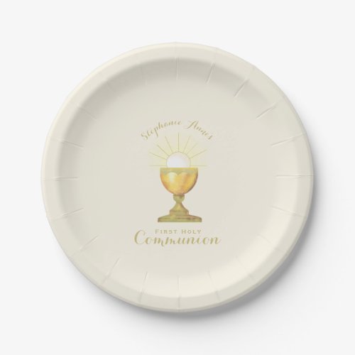 Communion Chalice Paper Plates