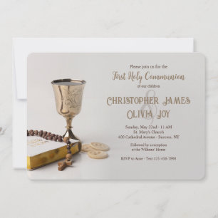 Communion Chalice Religious Invitation