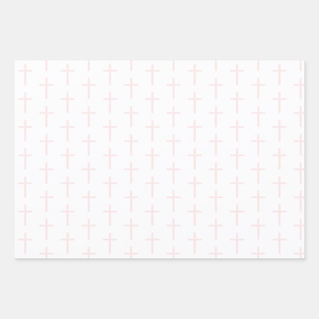 Communion Day Chalice and Cross Wrapping Paper Sheets (Front)