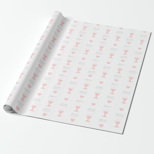 Communion Day Chalice Wrapping Paper (Unrolled)