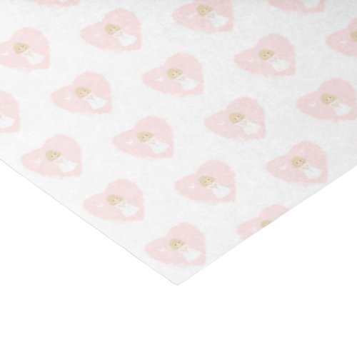 Communion Dove Blonde Girl Tissue Paper