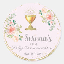 Communion Favor Sticker