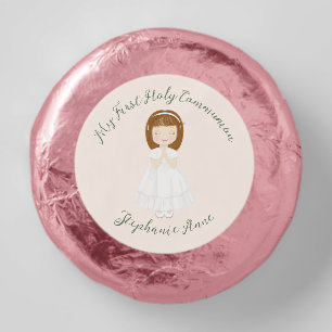 Communion Girl Praying Dipped Oreo Cookie Favors