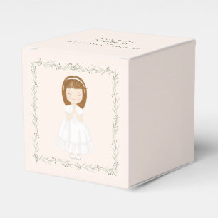 Communion Girl Praying Favor Boxes