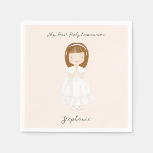 Communion Girl Praying