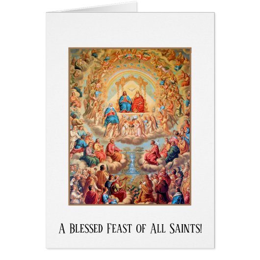 COMMUNION OF ALL SAINTS DAY IN HEAVEN CARDS (Front)