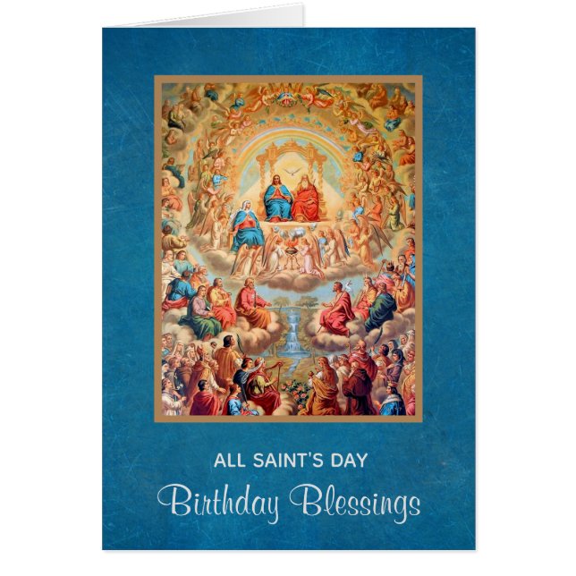 COMMUNION OF ALL THE SAINTS DAY HAPPY BIRTHDAY (Front)
