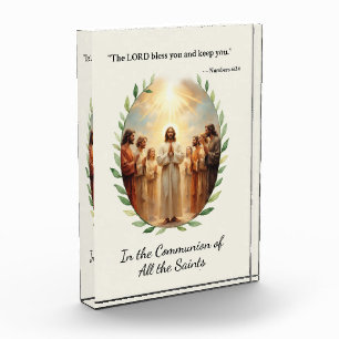 Communion of Saints God's Peace and Blessings Acrylic Award