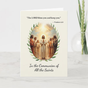 Communion of Saints God's Peace and Blessings Card