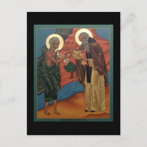 Communion of St Mary of Egypt Prayer Card