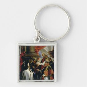 Communion of St. Teresa of Avila c.1670 Keychain
