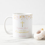 Communion Pink And Gold Confetti Coffee Mug at Zazzle