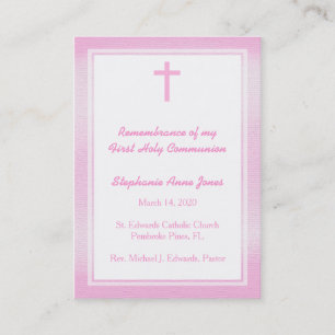 Communion Pink Watercolor Business Card