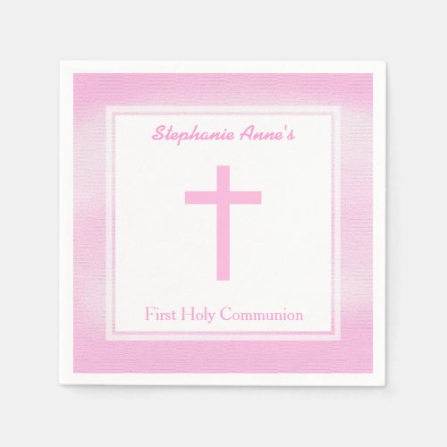 Communion Pink Watercolor Napkins