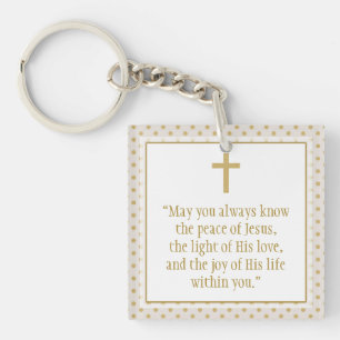 Communion Prayer Keychain