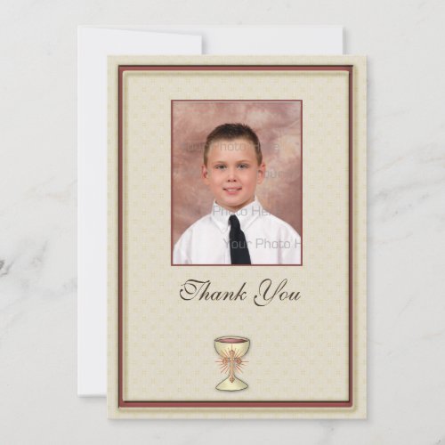 Communion Thank You Photo Card