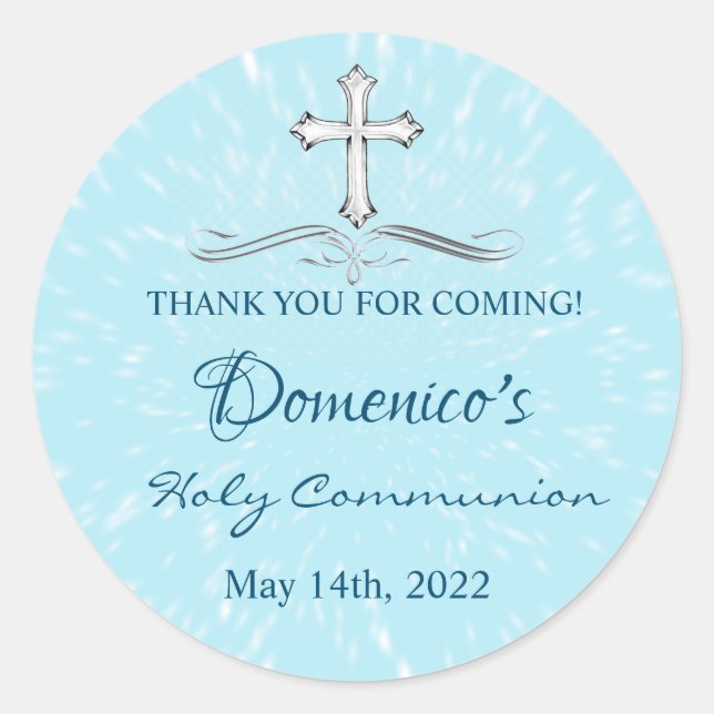 Communion Thank you Sticker (Front)