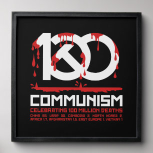 Communism, celebrating 100 million deaths peel and stick photo tile