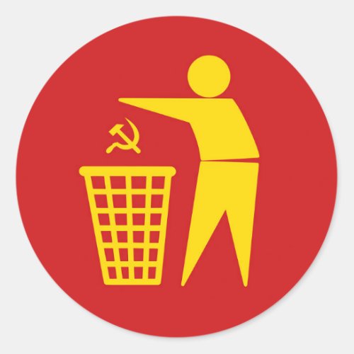 Communism is trash sticker
