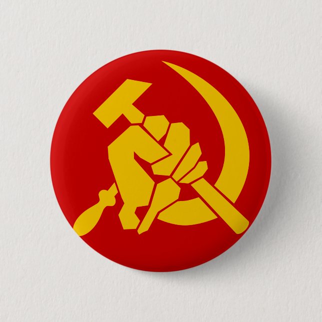 COMMUNISM PINBACK BUTTON (Front)
