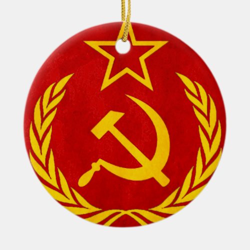 communism Russian symbol Ceramic Ornament